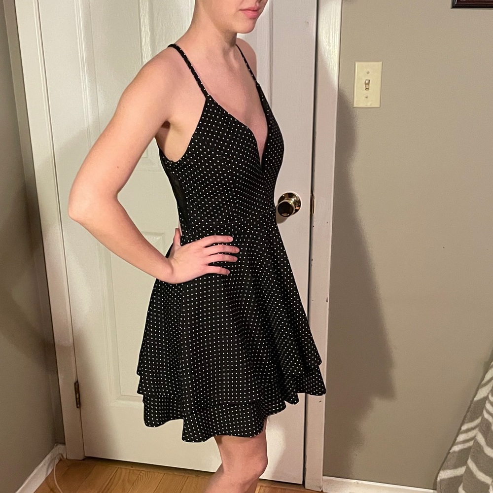 Emerald Sundae, black/ white polkadots, Size S